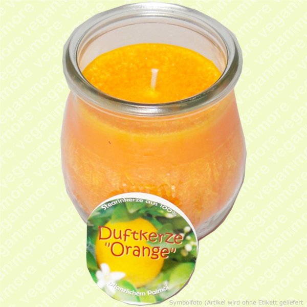 Duftkerze Orange im Weck Tulpenglas Ø 90 x 70 mm 1Stück