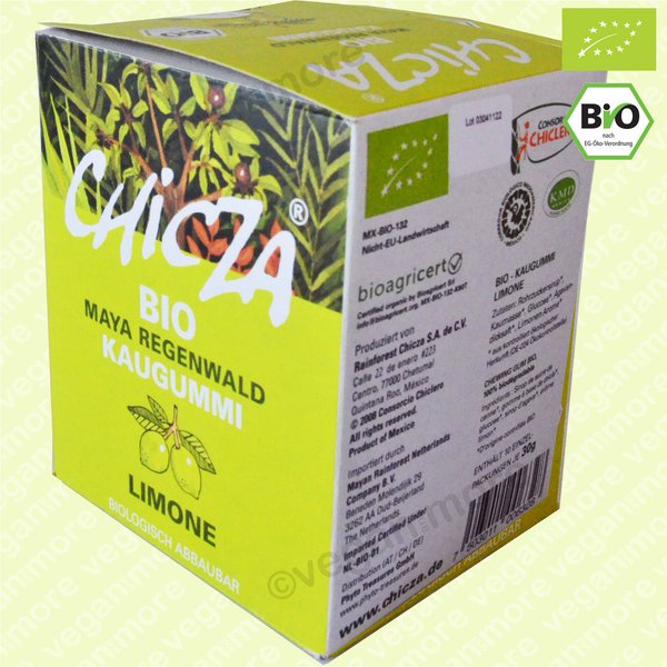 Chicza Bio Kaugummi Limone, 10er Pack, 10x30g