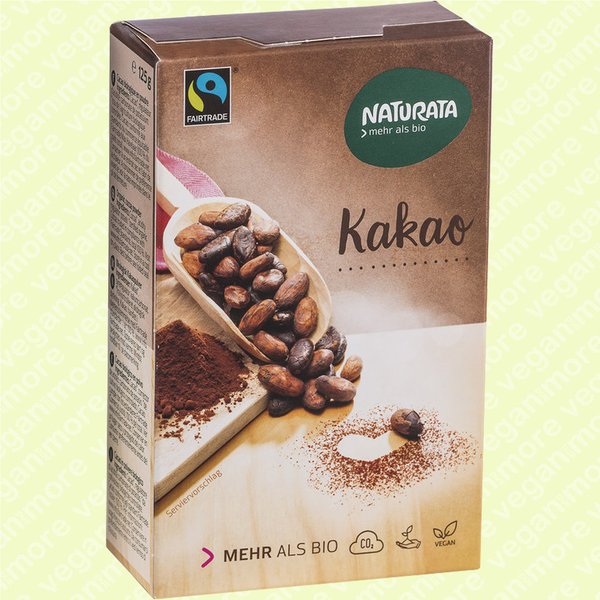 2x Naturata Bio Kakao, je 125 g - schwach entölt,