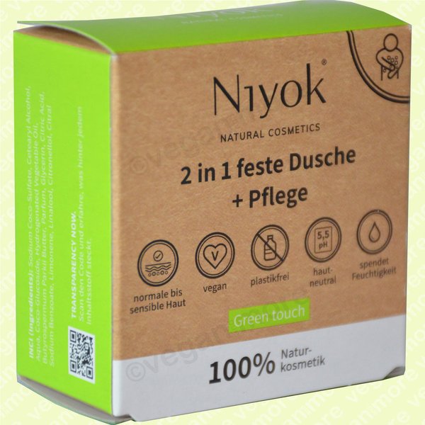 Niyok feste Dusche 2in1 |  Green Touch, 80 g