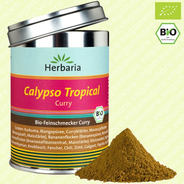 Herbaria Bio Gewürzmischung Calypso Tropical Curry  85 g
