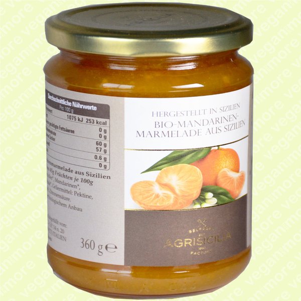 AgriSicilia Bio Mandarinen-Marmelade, 360 g