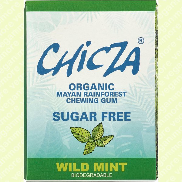 Chicza Bio Kaugummi wilde Minze, 10er Pack, 10x30 g - zuckerfrei