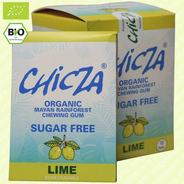 Chicza Bio Kaugummi Limone, 10er Pack, 10x30g | zuckerfrei