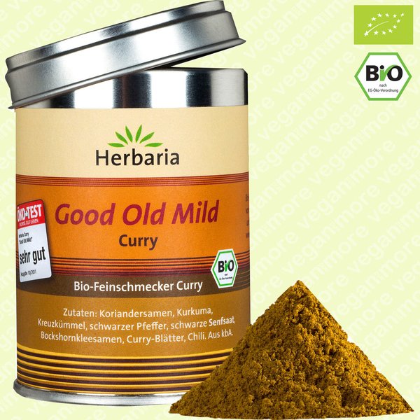 Herbaria Bio Gewürzmischung Good Old Mild Curry 80 g