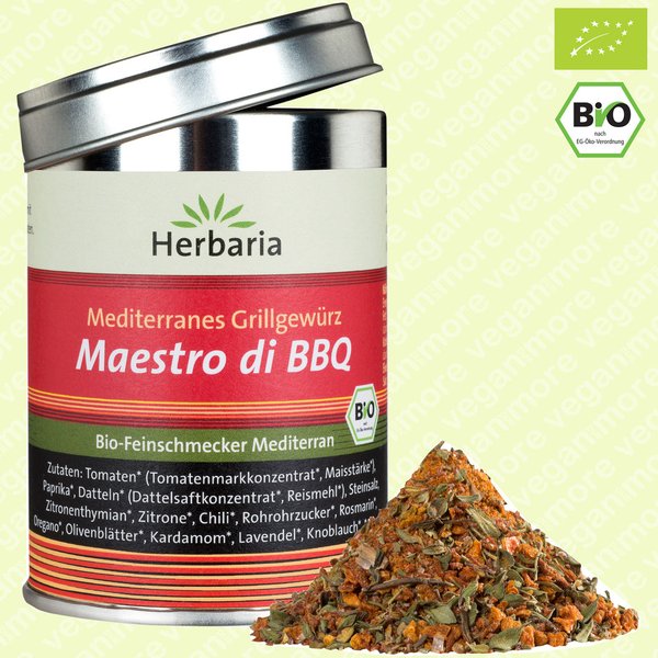 Herbaria Bio Gewürzmischung Maestro di BBQ 70 g