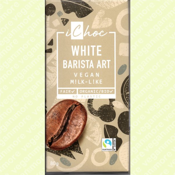 Angebot -40% MHD 5x iChoc Bio Schokolade White Barista Art je 80 g