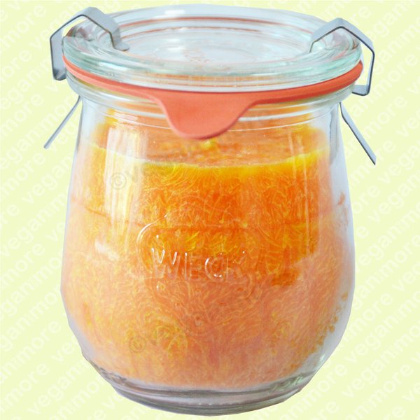 Duftkerze Orange im Weck Tulpenglas Ø 90 x 70 mm 1Stück