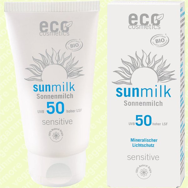 eco cosmetics Sonnenmilch sensitive 75 ml - LSF 50